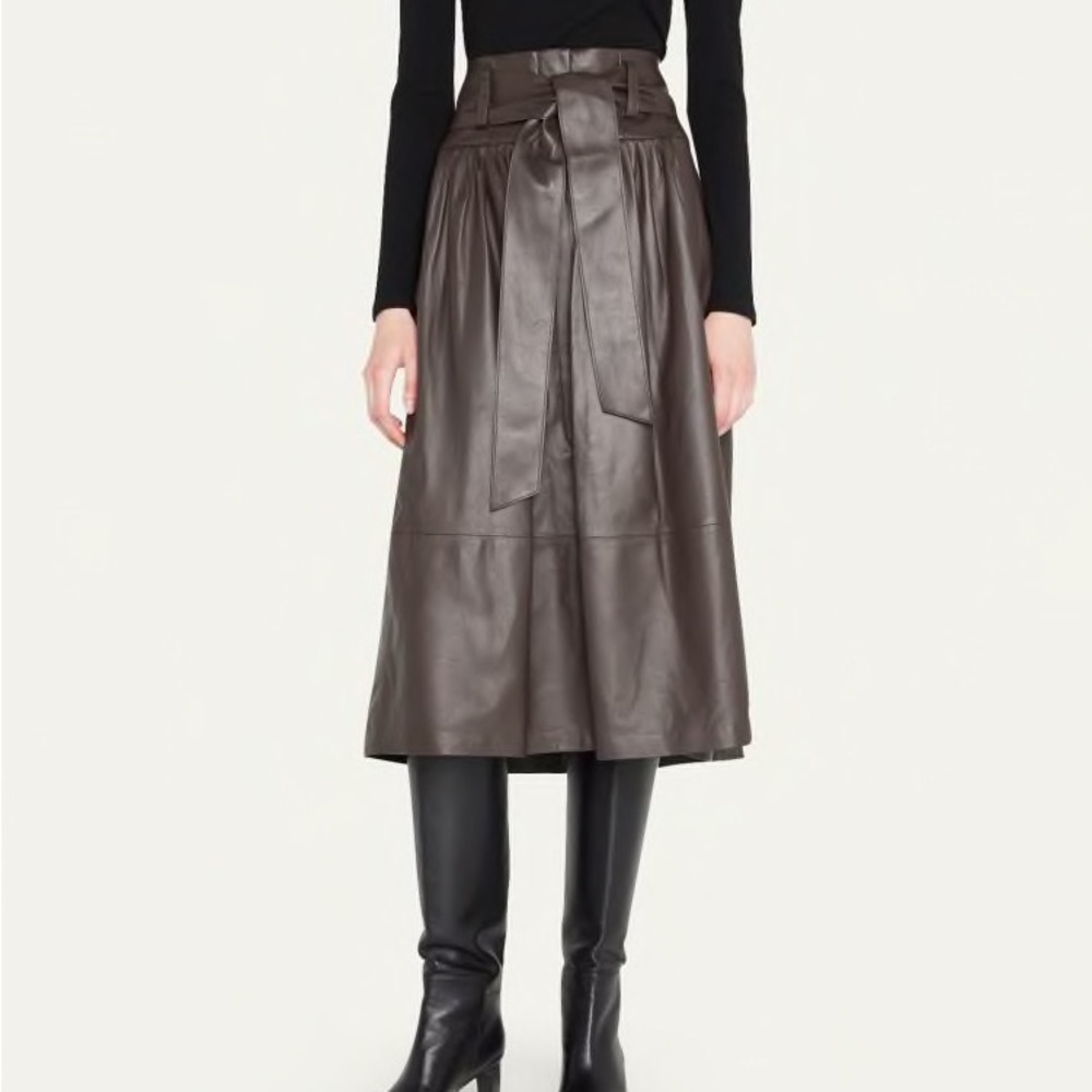 Stunning Leather Vince Skirt